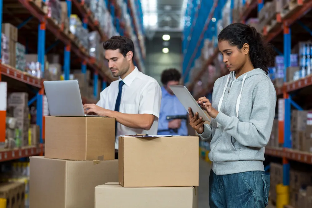 E-commerce warehouse and fulfillment team